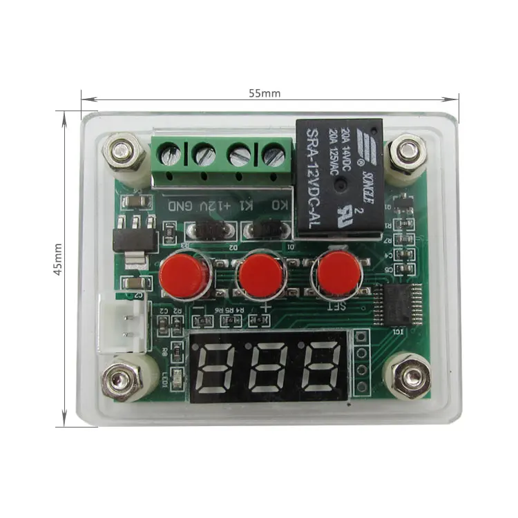 XH-W1209 Digital Temperature Controller High Precision Digital Display Temperature Controller Module Cooling and Heating 5V12V24
XH-W1209 Digital Temperature Controller High Precision Digital Display Temperature Controller Module Cooling and Heating 5V12V24