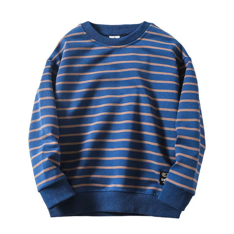 Children's clothing boys autumn middle school children STRIPE TOP pupil long sleeve T-shirt children's sweater bottomed shirt
Children's clothing boys autumn middle school children STRIPE TOP pupil long sleeve T-shirt children's sweater bottomed shirt