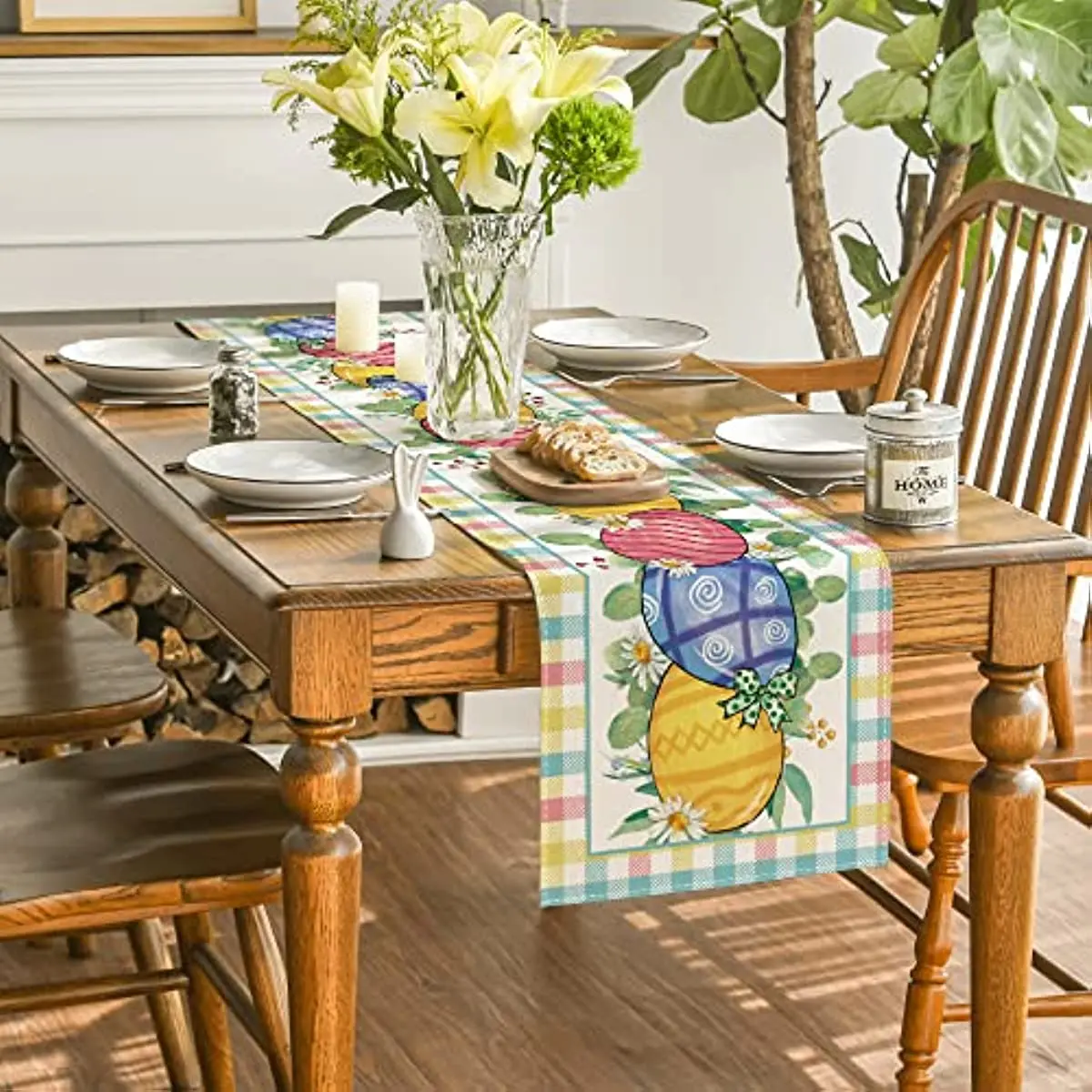 Easter Egg Linen Table Runner Wedding Decor Buffalo Plaid Daisy Table Runner for Dining Table Holiday Party Coffee Table Decor
Easter Egg Linen Table Runner Wedding Decor Buffalo Plaid Daisy Table Runner for Dining Table Holiday Party Coffee Table Decor