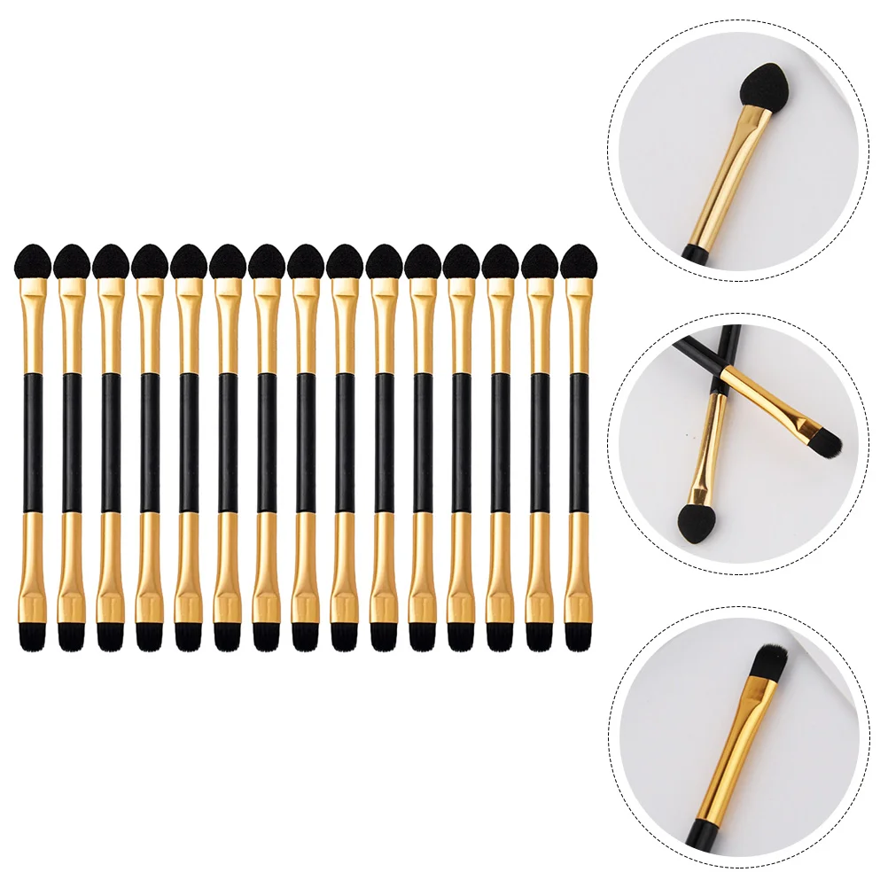 

15 Pcs Eye Shadow Brush Sponges Applicator Double-sided Makeup Accessory Blending Set Sticks Soft Rubber Applicators Miss