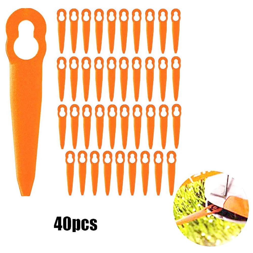 40pcs Lawn Mower Plastic Blades Gourd Shaped For STIHL FSA 45 Cordless Grass Trimmer Blade Brushcutter Garden Tool Accessories
40pcs Lawn Mower Plastic Blades Gourd Shaped For STIHL FSA 45 Cordless Grass Trimmer Blade Brushcutter Garden Tool Accessories