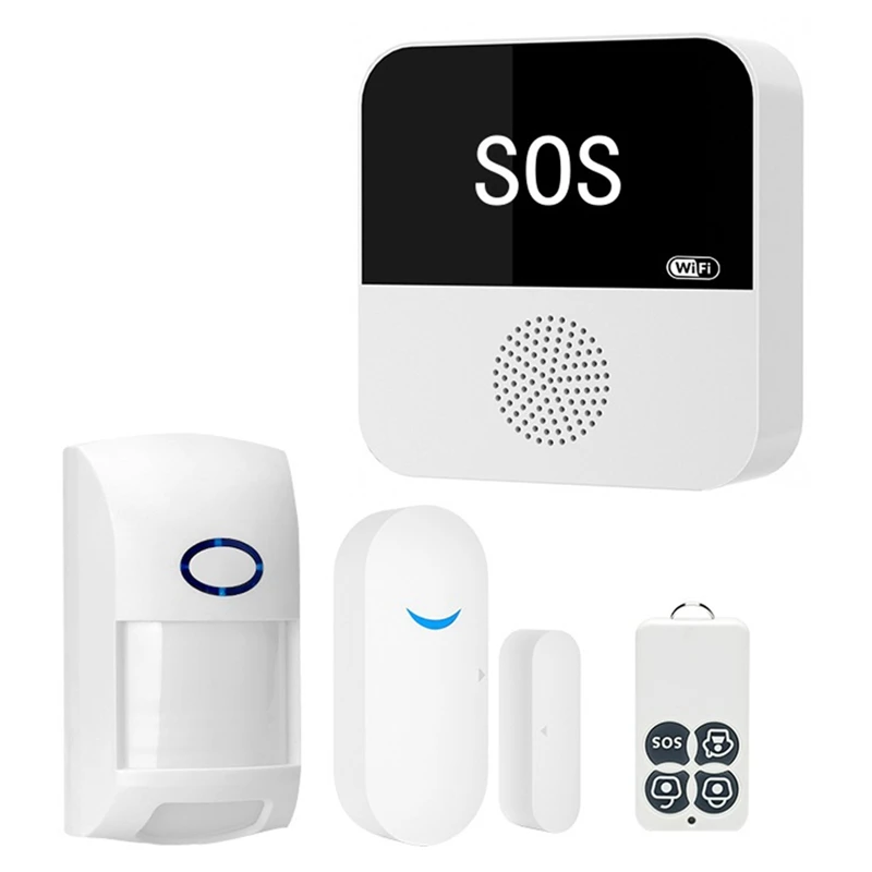 WIFI Wireless Smart Gateway Emergency Caller SOS Voice Alert Anti-Theft Door Magnet Infrared Detector
WIFI Wireless Smart Gateway Emergency Caller SOS Voice Alert Anti-Theft Door Magnet Infrared Detector