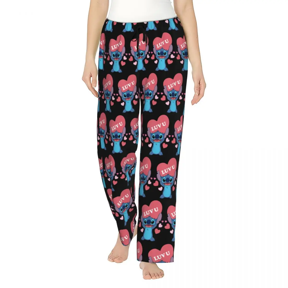 Custom Print Cartoon Stitch Pajama Pants for Women Sleep Sleepwear Bottoms with Pockets
Custom Print Cartoon Stitch Pajama Pants for Women Sleep Sleepwear Bottoms with Pockets