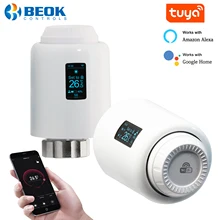 Beok Tuya Wifi Thermostatic Radiator Valve Actuator Smart TRV Programmable Temperature Controller Works With Alexa Google Home
Beok Tuya Wifi Thermostatic Radiator Valve Actuator Smart TRV Programmable Temperature Controller Works With Alexa Google Home