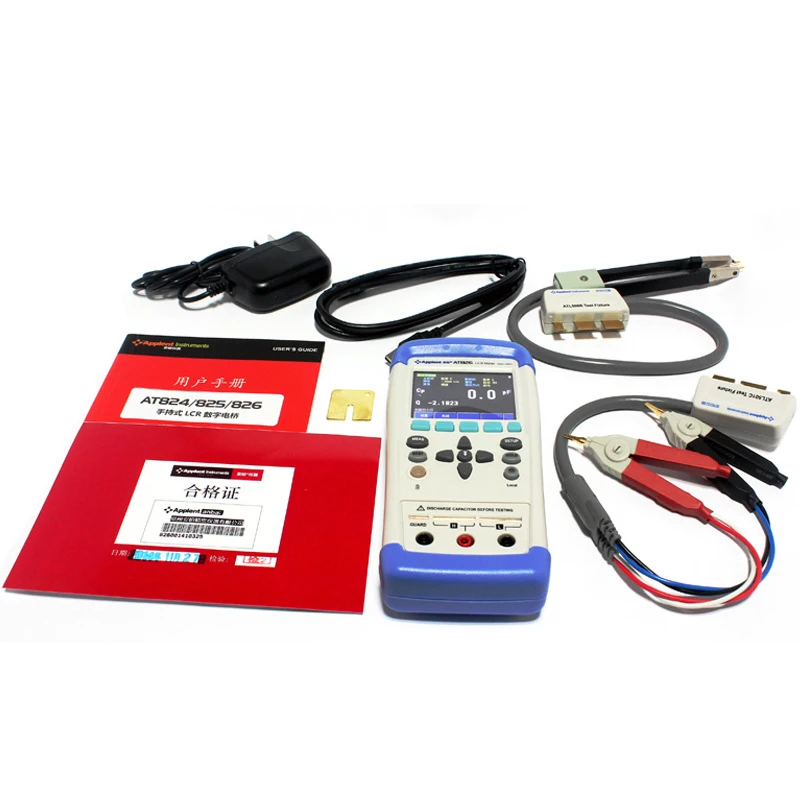 AT825 High Quality Accuracy LCR Meter Multimeter 10KHz L C R Q D Z Theta ESR Tester LCD Touch Screen USB AC100-240V Tester
AT825 High Quality Accuracy LCR Meter Multimeter 10KHz L C R Q D Z Theta ESR Tester LCD Touch Screen USB AC100-240V Tester