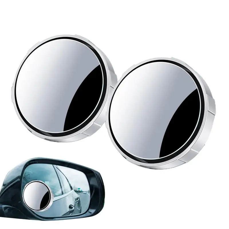 

Круглое зеркало заднего вида, Автомобильное зеркало заднего вида с широким углом обзора 360 градусов, регулируемое прозрачное зеркало заднего вида, автомобильные аксессуары