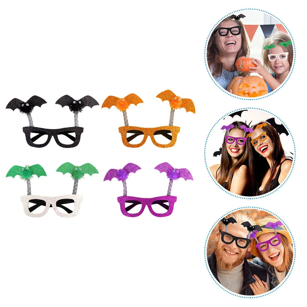 4 Pcs Bat Glasses Frame Halloween Photo Booth Props Party Supplies Frames Make Gift
4 Pcs Bat Glasses Frame Halloween Photo Booth Props Party Supplies Frames Make Gift