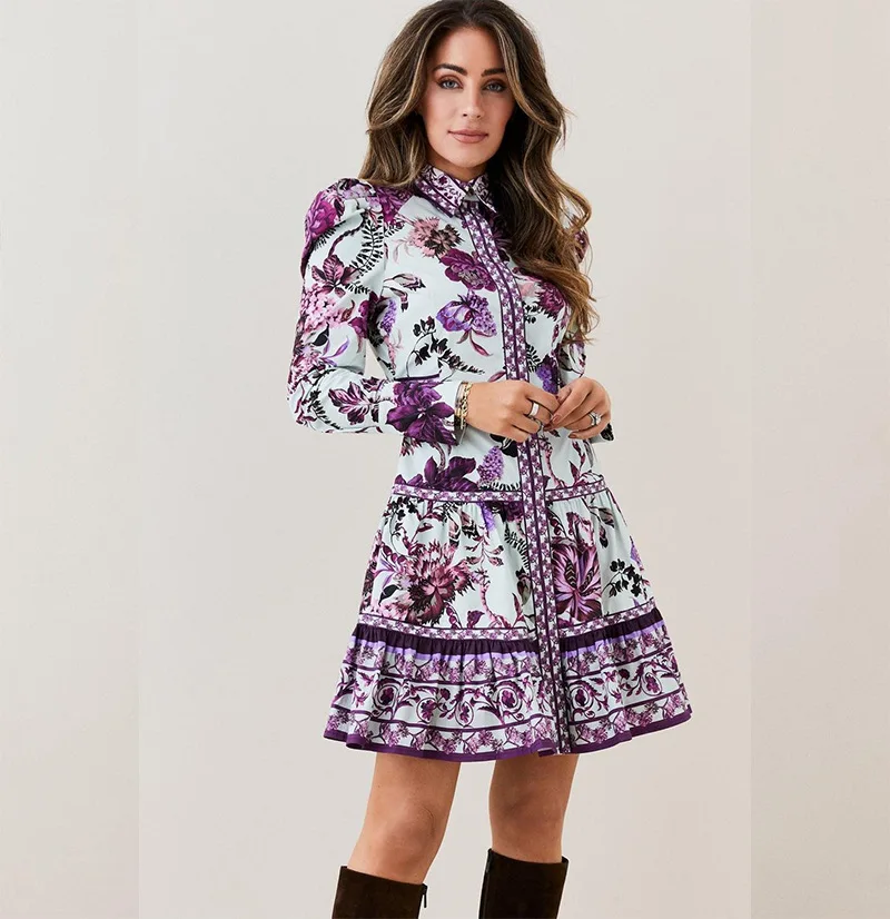 Elegant vintage long sleeve floral print A-line mini spring one-piece korea dress Chic and pretty fairy clothes 2023
Elegant vintage long sleeve floral print A-line mini spring one-piece korea dress Chic and pretty fairy clothes 2023
