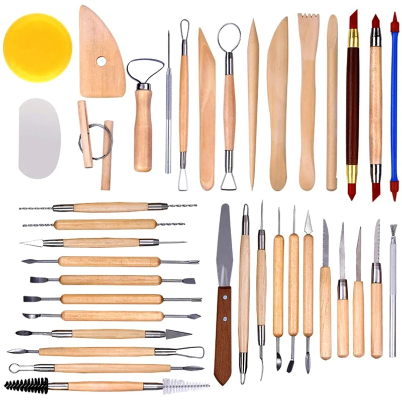 38 поделок, инструменты для резьбы по глине, искусственные инструменты, керамика и керамическая деревянная ручка
38 поделок, инструменты для резьбы по глине, искусственные инструменты, керамика и керамическая деревянная ручка