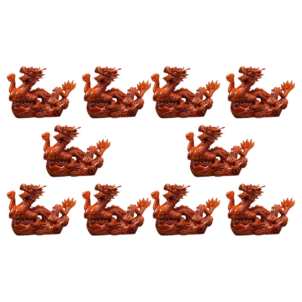 10 Pcs Wooden Dragon Statues Desktop Chic Creative Ornament Decorate Shaped Animal
10 Pcs Wooden Dragon Statues Desktop Chic Creative Ornament Decorate Shaped Animal