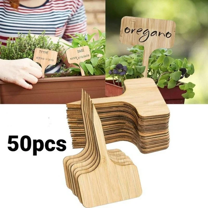 50PCS/Bag T-Type Plant Labels Wooden Plant Sign Tags Garden Markers for Seed Potted Herbs Flowers Tools
50PCS/Bag T-Type Plant Labels Wooden Plant Sign Tags Garden Markers for Seed Potted Herbs Flowers Tools