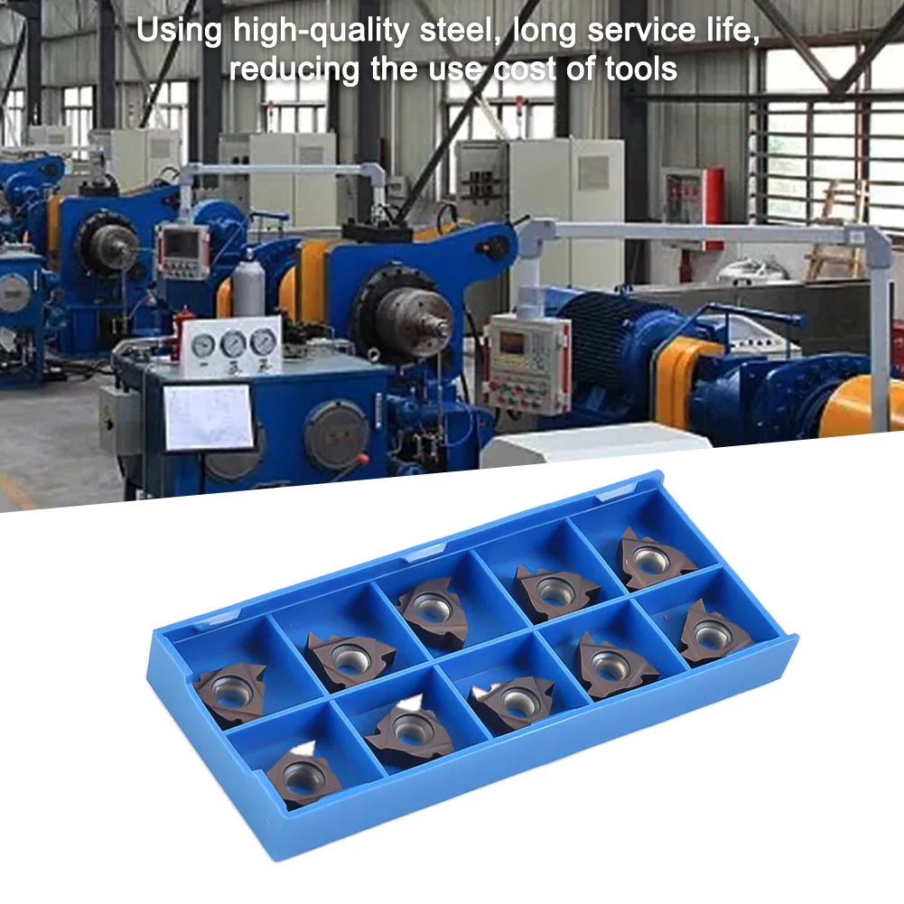 10 PCS 16ER A60 BMA Carbide Insert Cutter Turning Threading CNC Lathe 16ER 3/8 AG60 For SER Inserts Turning Tool
10 PCS 16ER A60 BMA Carbide Insert Cutter Turning Threading CNC Lathe 16ER 3/8 AG60 For SER Inserts Turning Tool