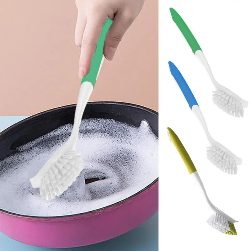 

2Pcs Sink Cleaner Dish Cleaning Brush Heavy Duty Non-Scratch Scrubber Scrub Brush Kitchen Dishwashing Cleaning Brush Accessories