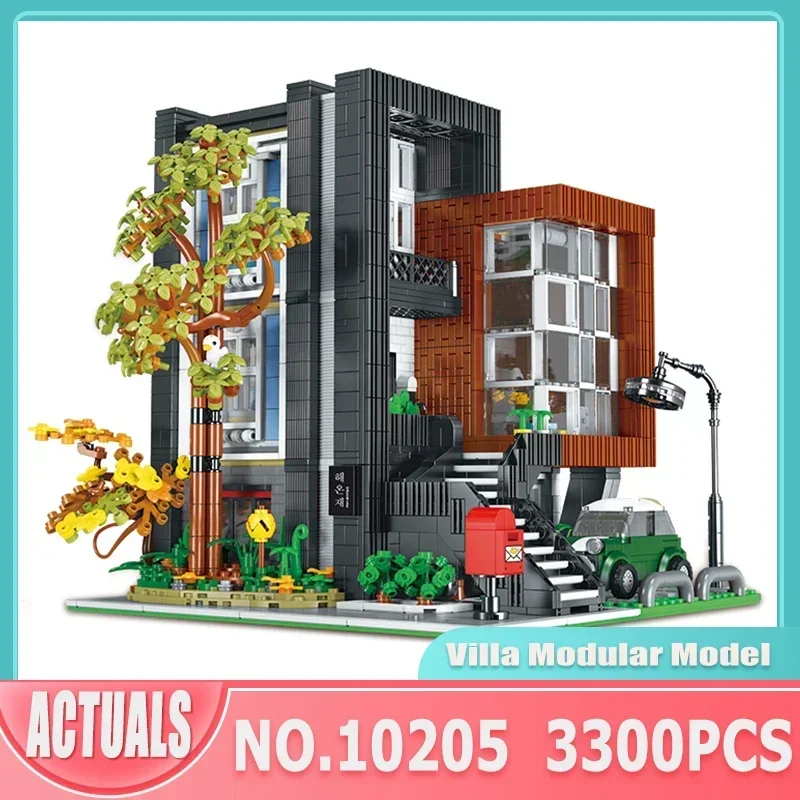 

Creative Modular Buildings Expert MOC 10205 Korean Style HEA-ON-JEA Villa Modular Model 3294PCS Building Blocks Brick Toys Gift