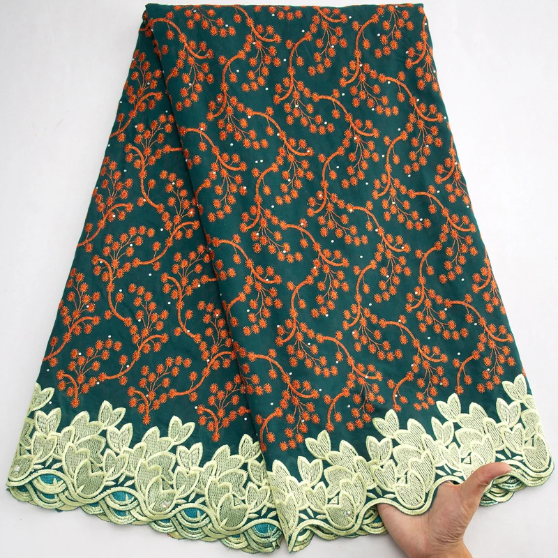 SJD LACE Swiss Voile Lace With Stones High Quality Nigerian Stones Cotton Lace Fabric African Cotton Fabric For Women Dresses
SJD LACE Swiss Voile Lace With Stones High Quality Nigerian Stones Cotton Lace Fabric African Cotton Fabric For Women Dresses