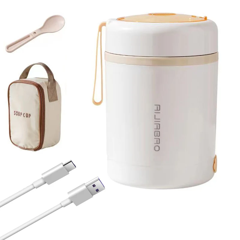 0.6L USB Electric Lunch Box Food Heater Small 5V 12V 24V Car Truck Office Camping Food Warmer Heated Container Thermal Leakproof 
0.6L USB Electric Lunch Box Food Heater Small 5V 12V 24V Car Truck Office Camping Food Warmer Heated Container Thermal Leakproof