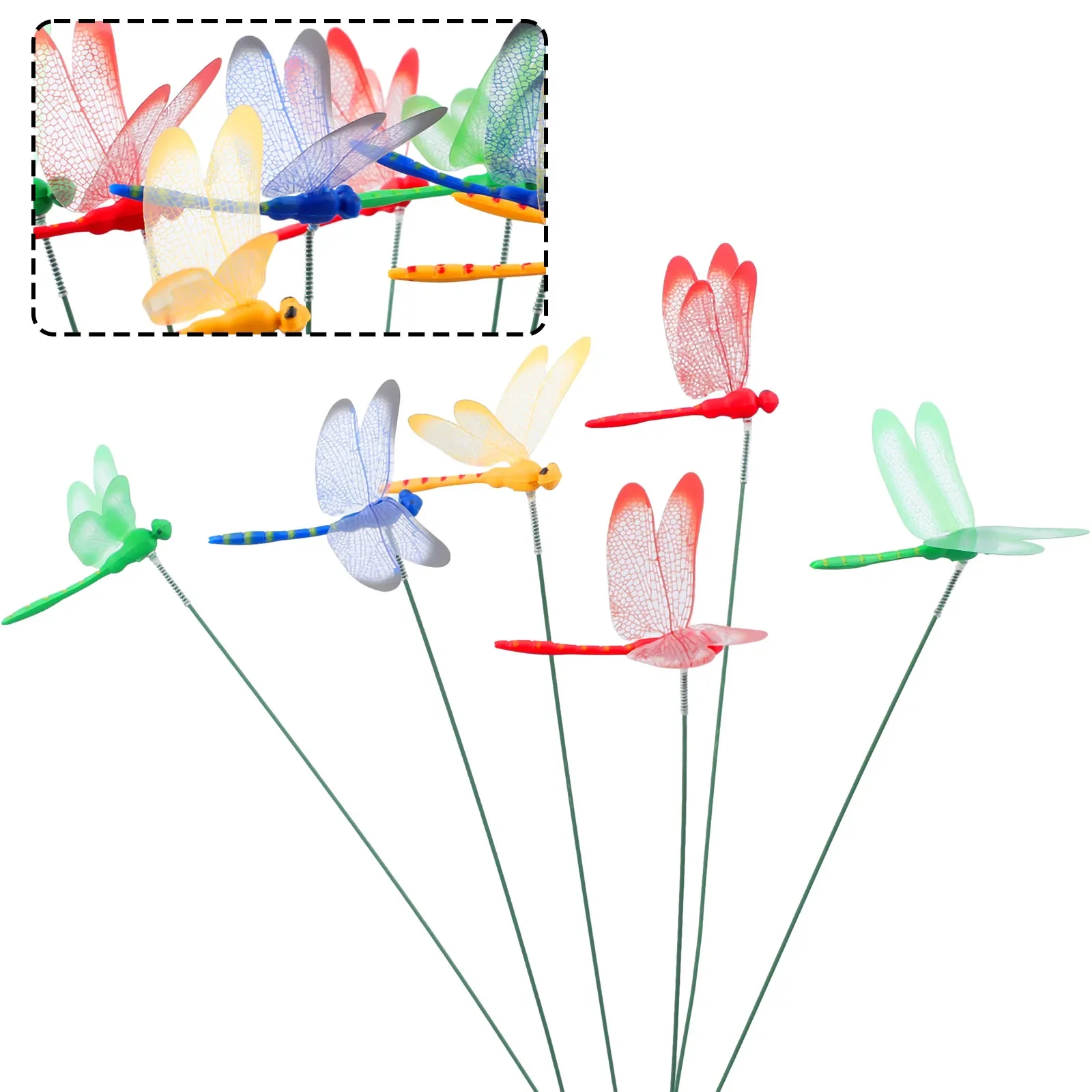 10Pcs 3D Simulation Dragonfly Garden Yard Planters Colorful Dragonfly Stakes Outdoor Dragonfly Stakes Decor Flower Pots
10Pcs 3D Simulation Dragonfly Garden Yard Planters Colorful Dragonfly Stakes Outdoor Dragonfly Stakes Decor Flower Pots