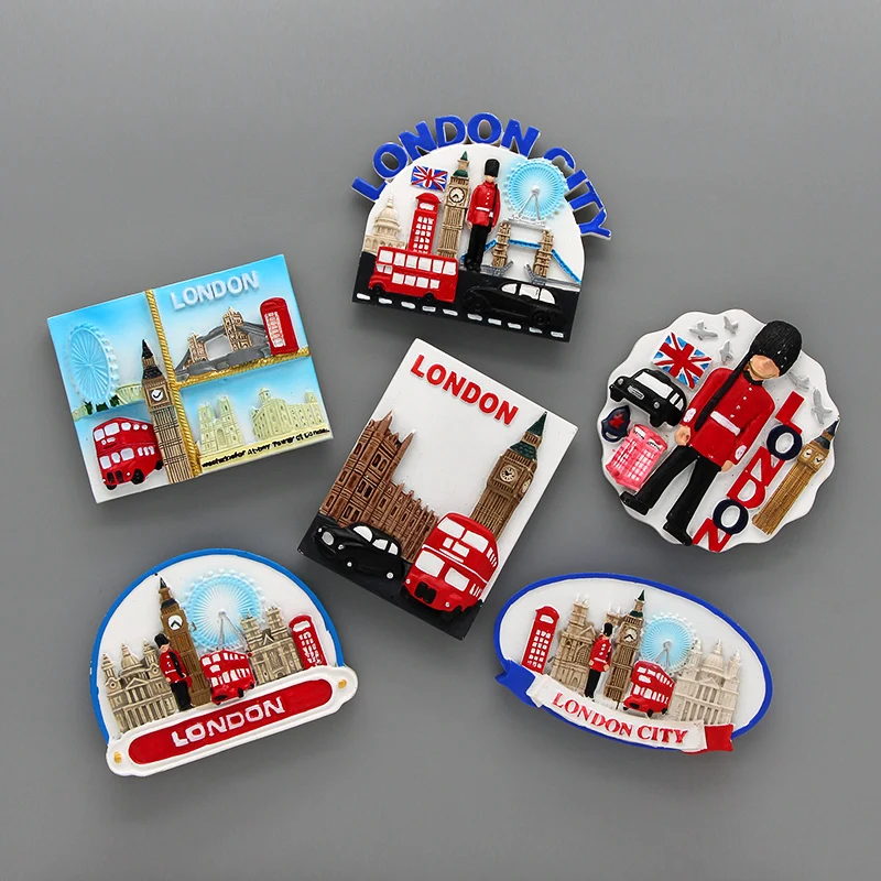 

LondonSouvenir Magnetic 3d Refrigerator Stickers British Soldier Bus London Bridge Fridge Magnets World Tourism Souvenirs Gifts