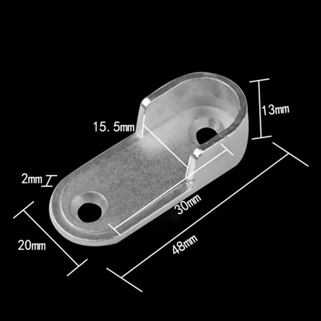 4pcs Rail Hanger Standard Tube Support Wardrobe Rod Socket Fitting Round Bracket Stainless Steel Closet Rod Brackets 48x22mm
4pcs Rail Hanger Standard Tube Support Wardrobe Rod Socket Fitting Round Bracket Stainless Steel Closet Rod Brackets 48x22mm