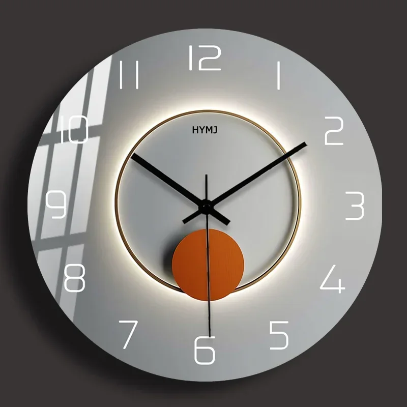 

Настенные часы для гостиной, дома, мода 2022, Новые Креативные Часы, современные минималистичные зеркальные Роскошные скандинавские бесшумные часы для ресторана