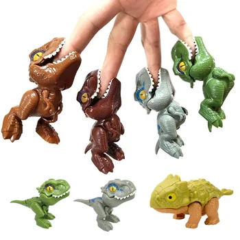 Construa um Mundo Jurássico Incrível com os Impressionantes Blocos de Montar de Dinossauros da JIMITU 11 Jurassic Finger Dinosaur Triceratops Tyrannosaurus Model Toys for Kids Creative Finger Biting Dinosaurs Interactive Toy Boy Gift