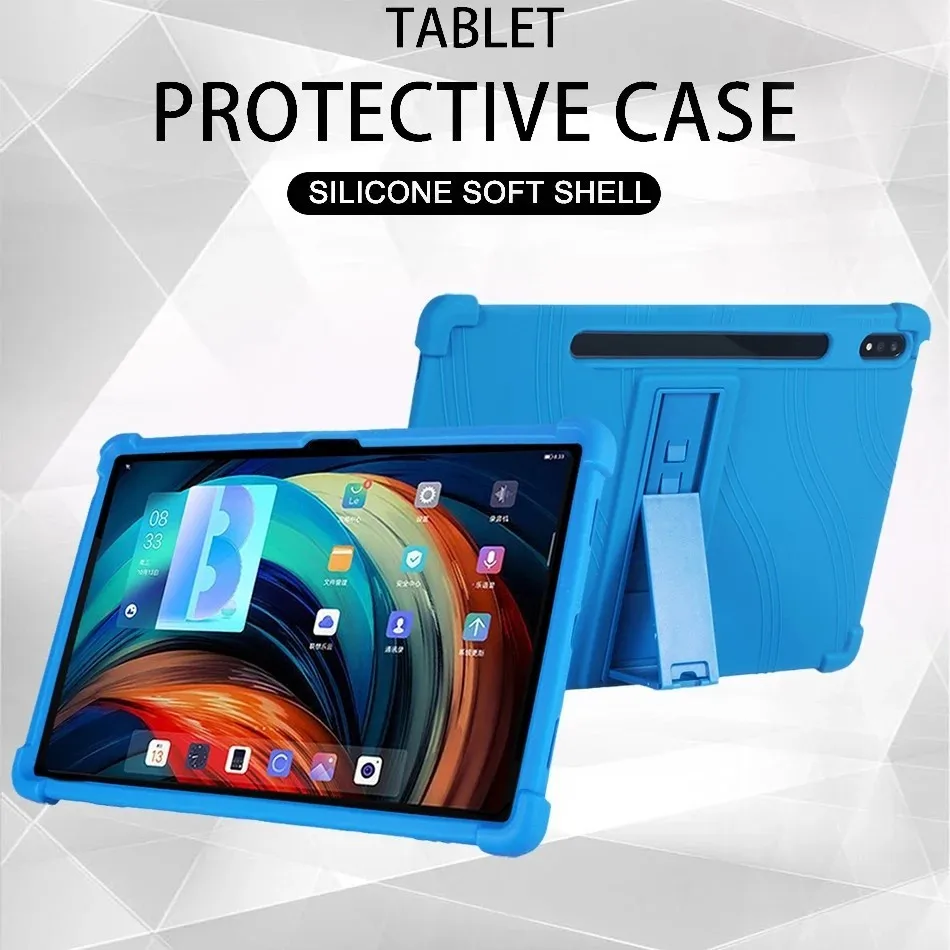 

Soft Silicon Cover For Lenovo Tab P12 Kids Case For Xiaoxin Pad Pro 12.7 Inch 2023 TB-371FC TB370FU Qitian K12 12.7 Inch TB240FC