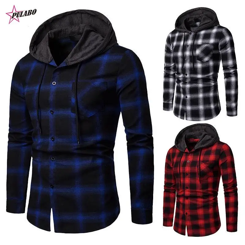 Men's Fleece Lined Plaid Jacket Men's Button Solid Color Vintage Cotton Jacket Tops Blouse Autumn Winter Hooded Coat
Men's Fleece Lined Plaid Jacket Men's Button Solid Color Vintage Cotton Jacket Tops Blouse Autumn Winter Hooded Coat