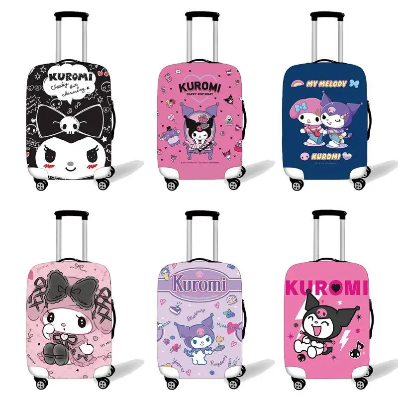 Kawaii Cute Sanrio Kuromi Travel Case Protective Cover Thickened High Elasticity Suitcase Cover Ins Cute Girl Birthday Gift 
Kawaii Cute Sanrio Kuromi Travel Case Protective Cover Thickened High Elasticity Suitcase Cover Ins Cute Girl Birthday Gift