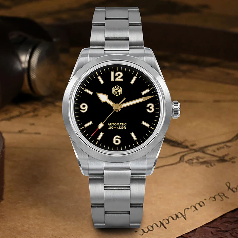 San Martin Men Diver Watch Vintage Enamel Dial NH35 Automatic Mechanical Watches Men Sapphire 10Bar BGW-9 Luminous Wristwatch
San Martin Men Diver Watch Vintage Enamel Dial NH35 Automatic Mechanical Watches Men Sapphire 10Bar BGW-9 Luminous Wristwatch