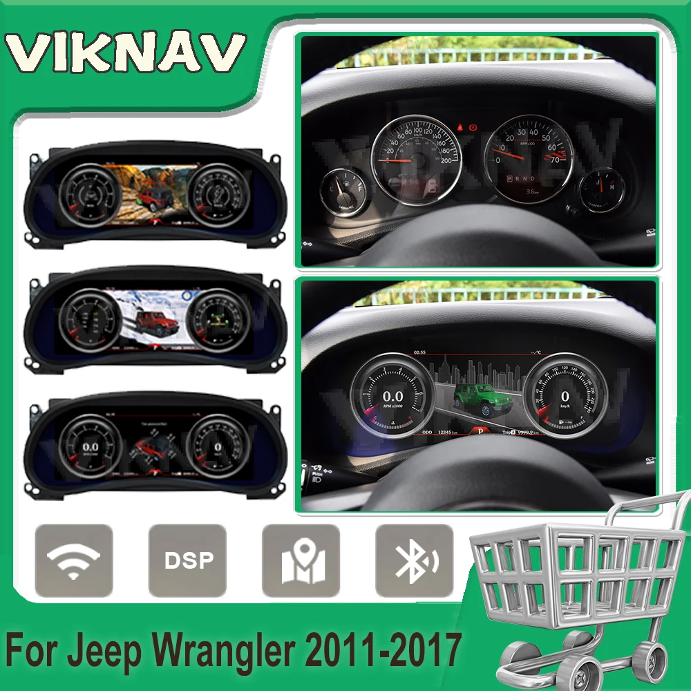 12.3inch Screen For Jeep Wrangler 2011- 2017 Linux Car Digital Instrument Multimedia Stereo Player Head Unit
12.3inch Screen For Jeep Wrangler 2011- 2017 Linux Car Digital Instrument Multimedia Stereo Player Head Unit