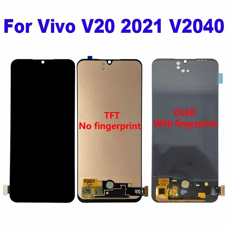 

For Vivo V20 2021 V2040 V2043_21 LCD Display Touch Screen Digitizer Assembly