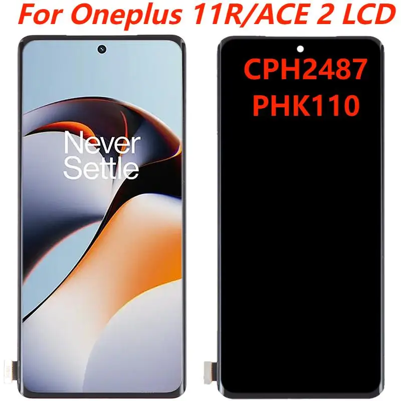 For Oneplus 11R CPH2487 LCD Touch Screen Digitizer Assembly Parts Original 6.74" For Oneplus Ace 2 PHK110 LCD Display With Frame
For Oneplus 11R CPH2487 LCD Touch Screen Digitizer Assembly Parts Original 6.74" For Oneplus Ace 2 PHK110 LCD Display With Frame