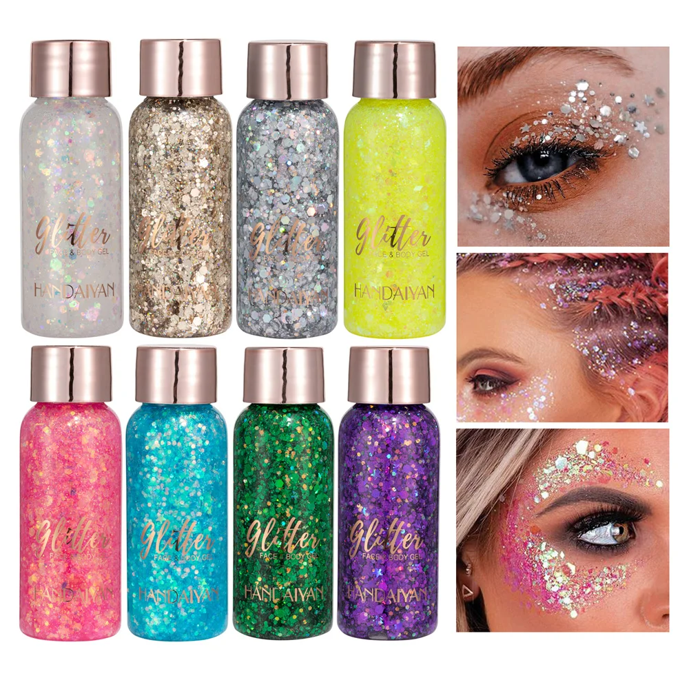 32ML Eyes & Lips Glitter Gel Sequins Glow Decoration Body & Face Laser Flash Powder Makeup Art Party Festival Cream For Nail Eye
32ML Eyes & Lips Glitter Gel Sequins Glow Decoration Body & Face Laser Flash Powder Makeup Art Party Festival Cream For Nail Eye