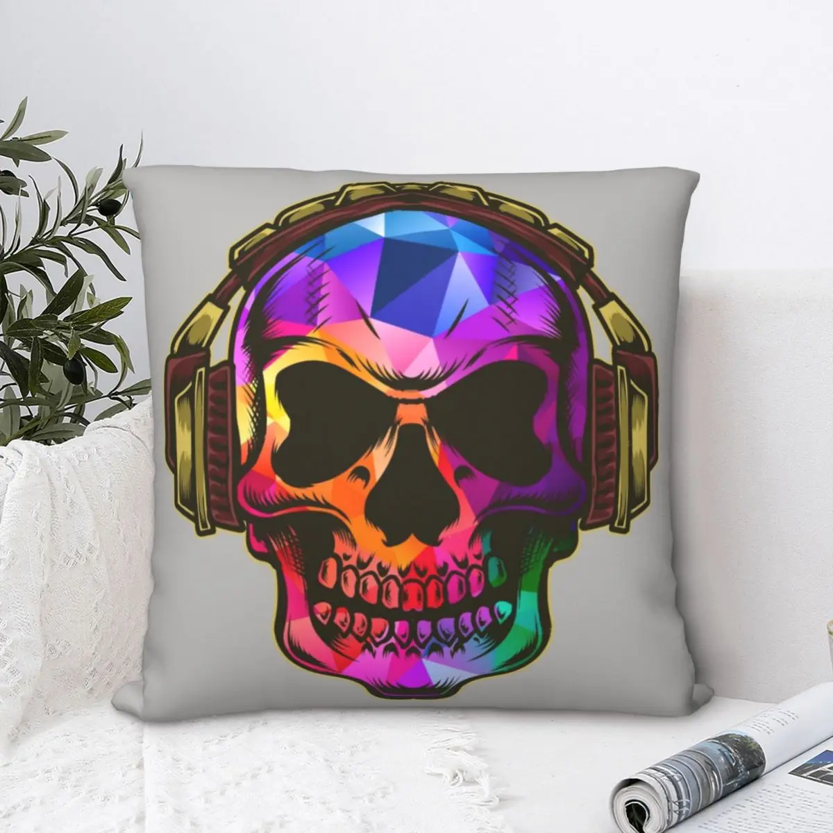 Rainbow Dj Skull Square Pillowcase Polyester Pillow Cover Velvet Cushion Zip Decorative Comfort Throw Pillow For Home Car
Rainbow Dj Skull Square Pillowcase Polyester Pillow Cover Velvet Cushion Zip Decorative Comfort Throw Pillow For Home Car