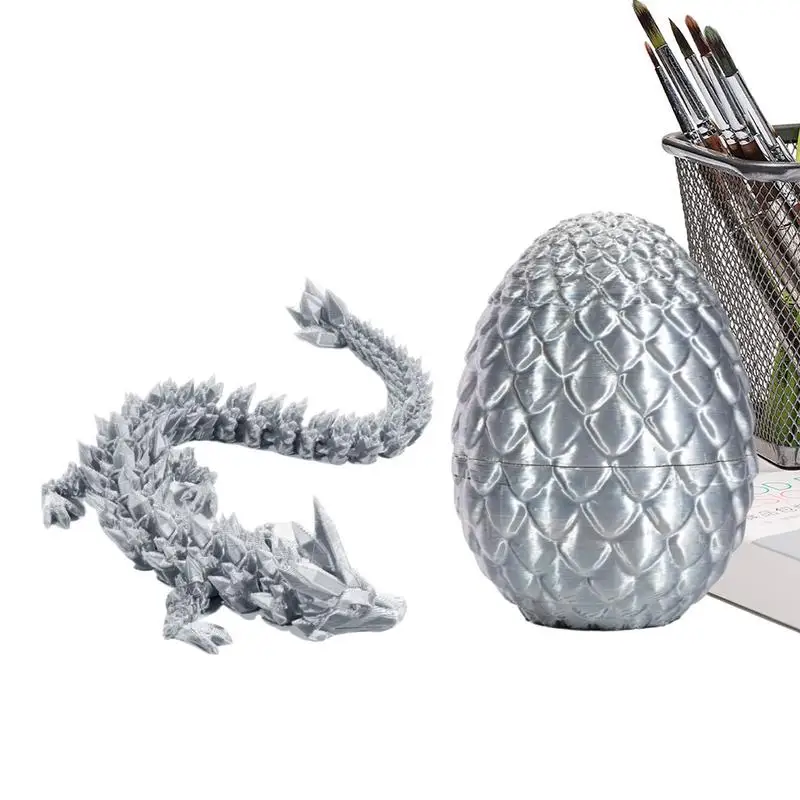 

3D Printed Dragon Egg 3D Printed Dragon Fidget Toys Home Office Decor Desk Toy For Boys Kids Decorative Easter Egg Fillers