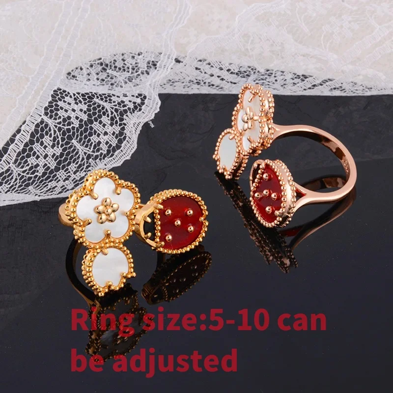 Fashion simple Rose Gold spring Ladybug ring Ladies lovely temperament luxury brand jewelry party gift
Fashion simple Rose Gold spring Ladybug ring Ladies lovely temperament luxury brand jewelry party gift