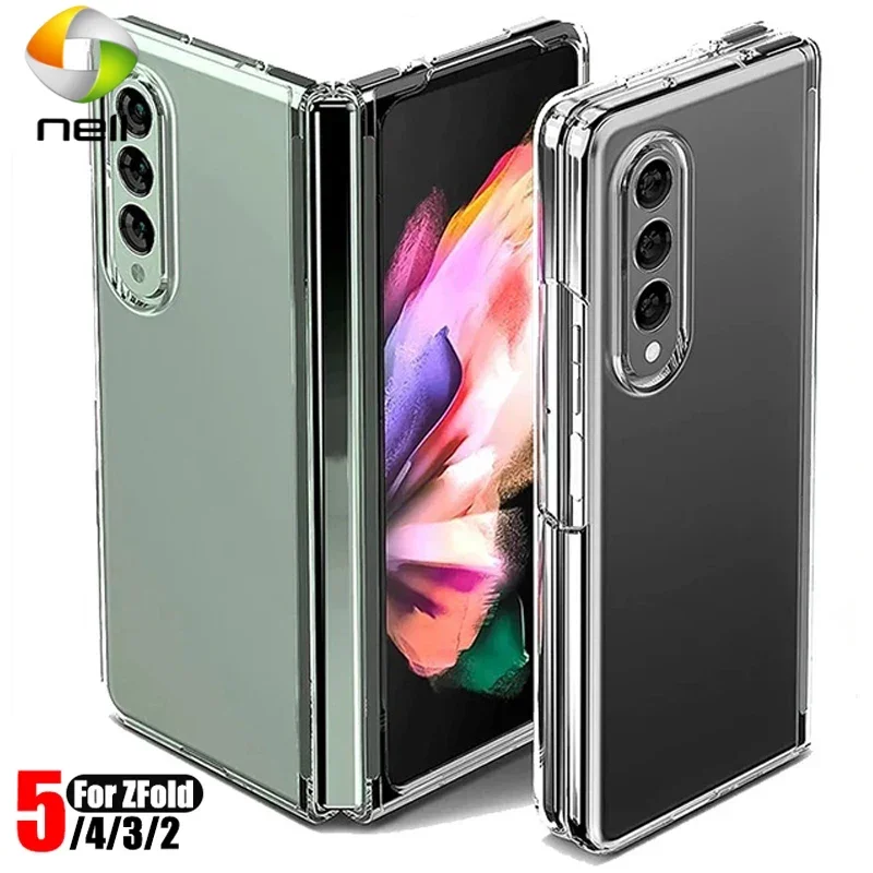 Защитный чехол для Samsung Galaxy Z Fold 5 4 3, жесткий прозрачный защитный чехол из поликарбоната, прозрачные чехлы для телефона для Galaxy Z Fold5 
Защитный чехол для Samsung Galaxy Z Fold 5 4 3, жесткий прозрачный защитный чехол из поликарбоната, прозрачные чехлы для телефона для Galaxy Z Fold5