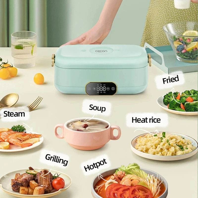 Portable 500W Multicooker Heat Preservation Food Warmer 800ml Electric Lunch Box Intelligent Rice Cooker Hot Pot Cooking Pot
Portable 500W Multicooker Heat Preservation Food Warmer 800ml Electric Lunch Box Intelligent Rice Cooker Hot Pot Cooking Pot
