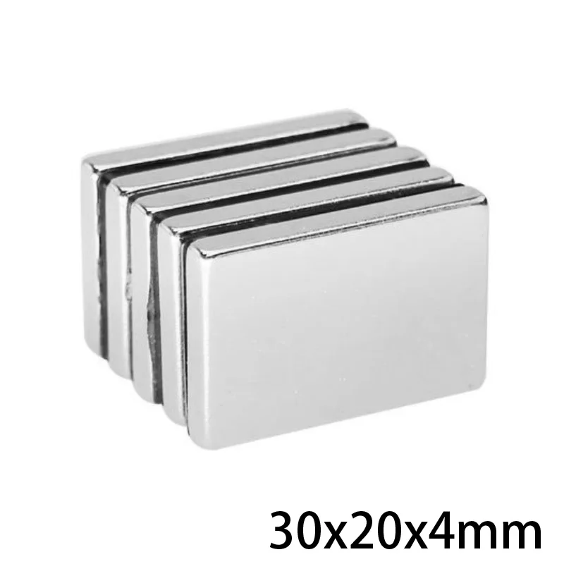 

2~30pcs 30x20x4 mm Rare Earth Magnets Thickness 4 Block Rectangular Pot Magnets 30x20x4mm Permanent Neodymium Magnet 30*20*4 mm
