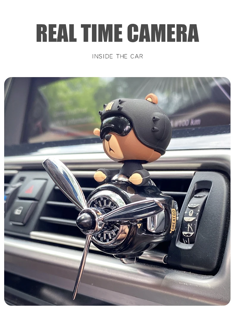 Car air fresh vent clip mounted on a dashboard.