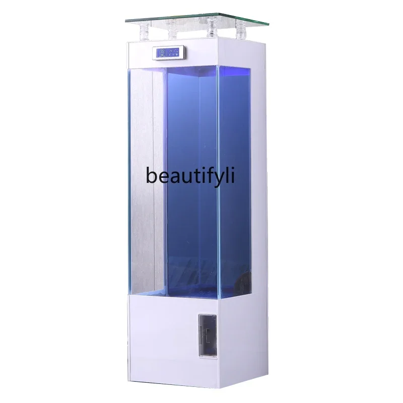 Small Square Cylinder Super White Glass Floor Aquarium Ecological Lazy Automatic Circulation Fish Tank
Small Square Cylinder Super White Glass Floor Aquarium Ecological Lazy Automatic Circulation Fish Tank