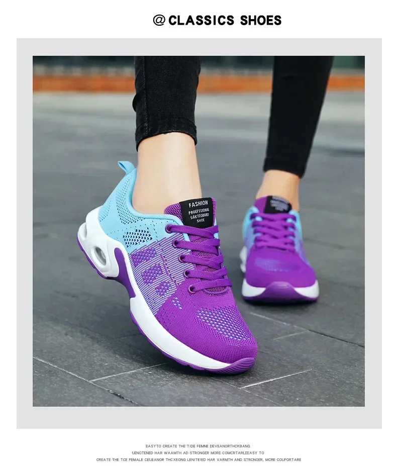 Fall New Running Shoes Women's Air Cushion Shoes Soft Bottom Casual Sneakers Fall New Running Shoes Women's Air Cushion Shoes Soft Bottom Casual Sneakers