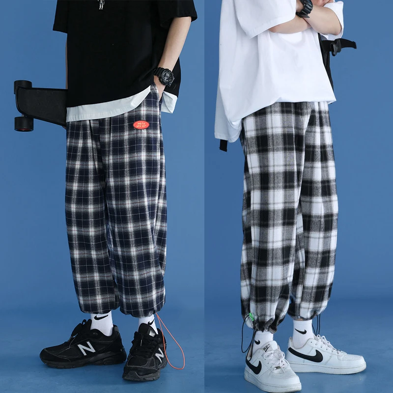 2023 New Korean Fashion Unisex All-match Trendy Flannel Wide Trousers Loose Streetwear Joggers Harajuku Plaid Pants Eight Pantt
2023 New Korean Fashion Unisex All-match Trendy Flannel Wide Trousers Loose Streetwear Joggers Harajuku Plaid Pants Eight Pantt
