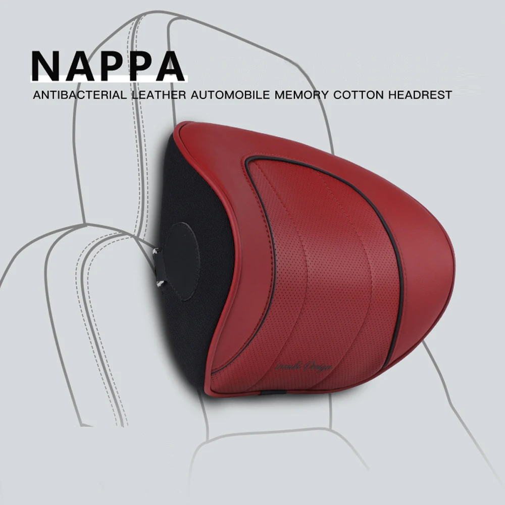 NAPPA Leather Car Neck Pillow Silver Ion Antibacterial Memory Foam Headrest Support Travel Cushioning Comfort Lumbar Pillows
NAPPA Leather Car Neck Pillow Silver Ion Antibacterial Memory Foam Headrest Support Travel Cushioning Comfort Lumbar Pillows