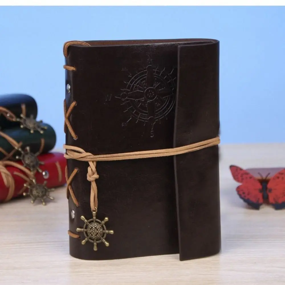 with 3D Rudder Bookmark A6 Notebook Laced Imitation Leather Cover Business Notepad Thickened Kraft Paper Laced Scrapbook
with 3D Rudder Bookmark A6 Notebook Laced Imitation Leather Cover Business Notepad Thickened Kraft Paper Laced Scrapbook
