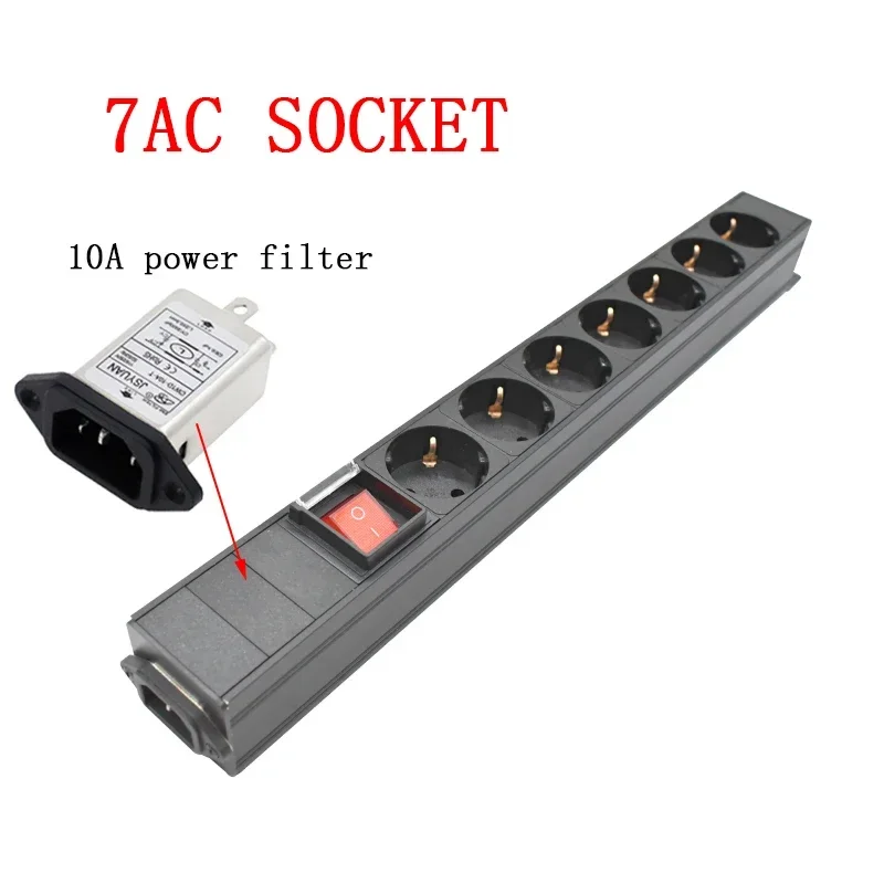 16A German standard Socket with switch C13 Interface PDU Power Strip Engineering Network Cabinet 7 AC EU output wave filter
16A German standard Socket with switch C13 Interface PDU Power Strip Engineering Network Cabinet 7 AC EU output wave filter