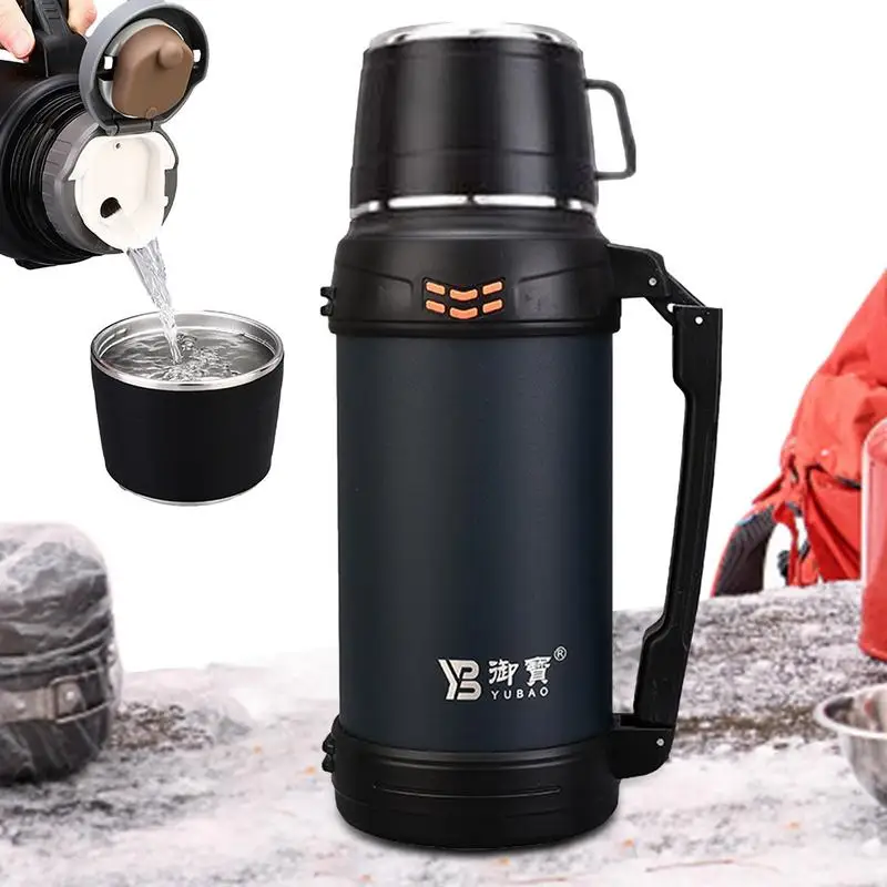 

Stainless Steel Thermos Insulated Tumblers Portable Thermal Bottle Coffee Mug with Handle Travel Vacuum Flasks Water Bottle