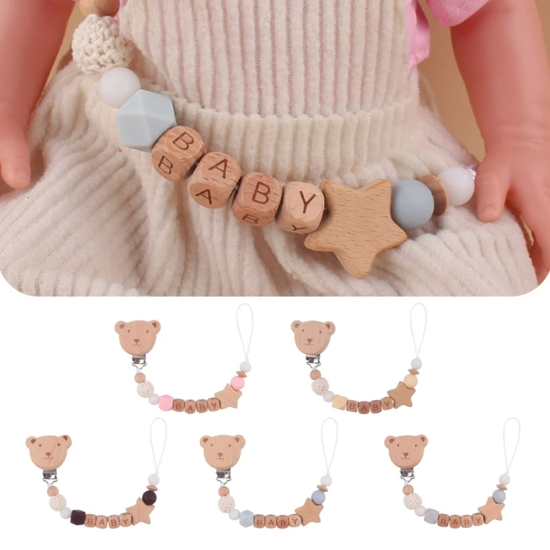 Cartoon Bear Pacifier Holder Toddlers Pacifier Clip Chain Teething Toy Strap Newborn Pacifier Lanyard Chewing Toy
Cartoon Bear Pacifier Holder Toddlers Pacifier Clip Chain Teething Toy Strap Newborn Pacifier Lanyard Chewing Toy