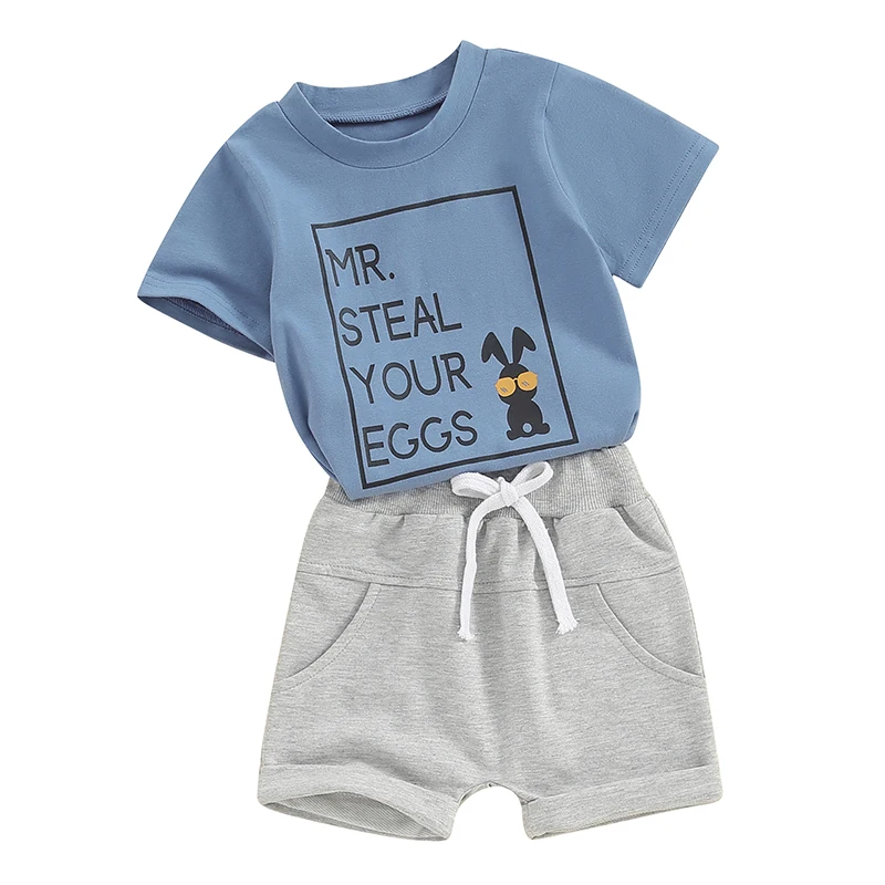 Toddler Boys 2 Piece Outfits Letter Print Short Sleeve T-Shirt and Elastic Shorts for Summer Clothes Set
Toddler Boys 2 Piece Outfits Letter Print Short Sleeve T-Shirt and Elastic Shorts for Summer Clothes Set