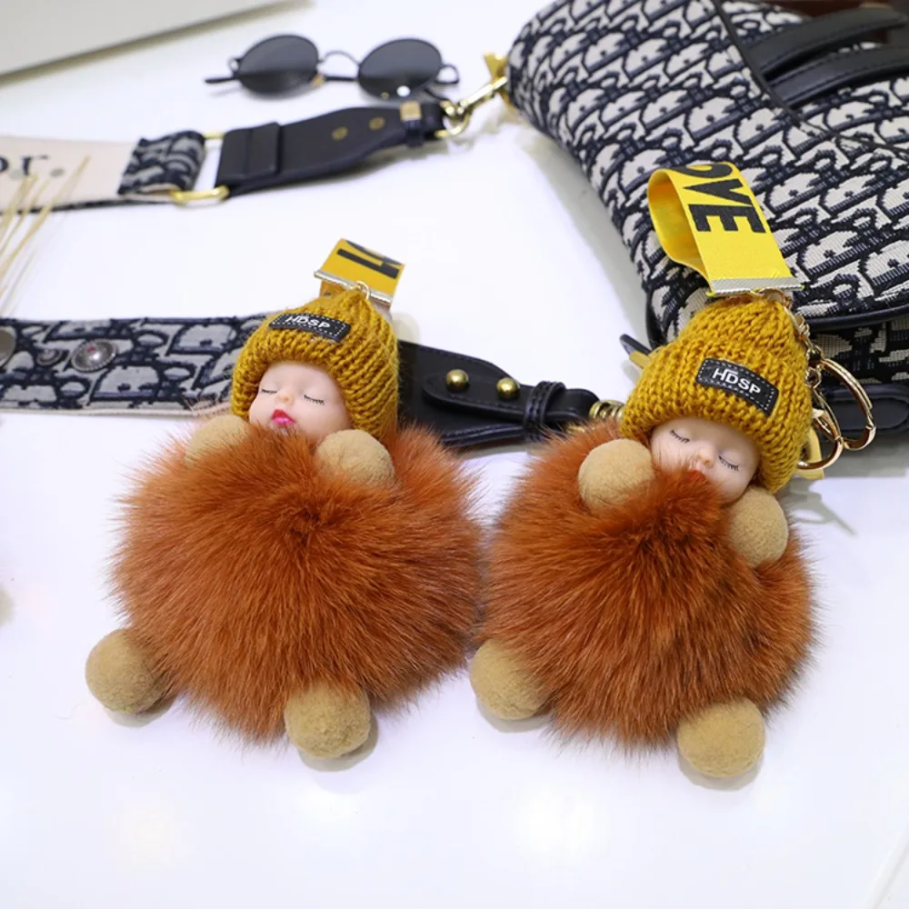 Plush Doll Pompom Sleeping Baby Keychain Baby Doll Pompom Sleep Baby Pompom Keyring Colorful Fluffy
Plush Doll Pompom Sleeping Baby Keychain Baby Doll Pompom Sleep Baby Pompom Keyring Colorful Fluffy